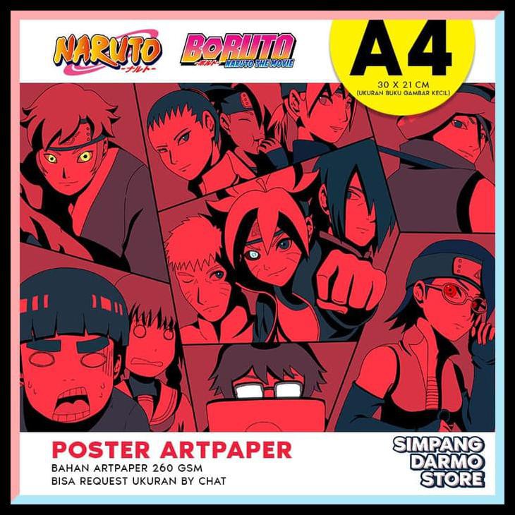 

Poster Art Paper Karton Anime Naruto Boruto Terbaru A4 A4Nb831373