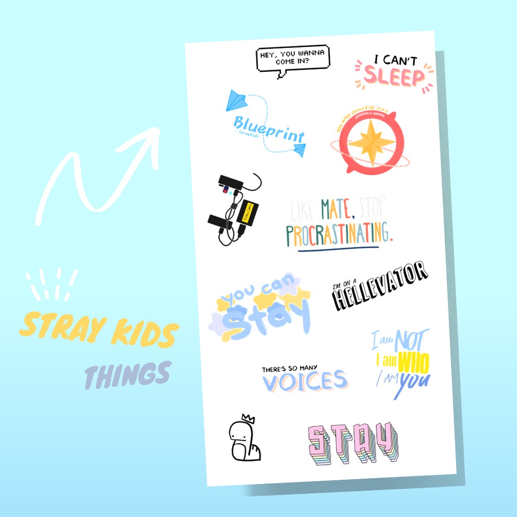 Stiker K-POP | Stray Kids Things Sticker