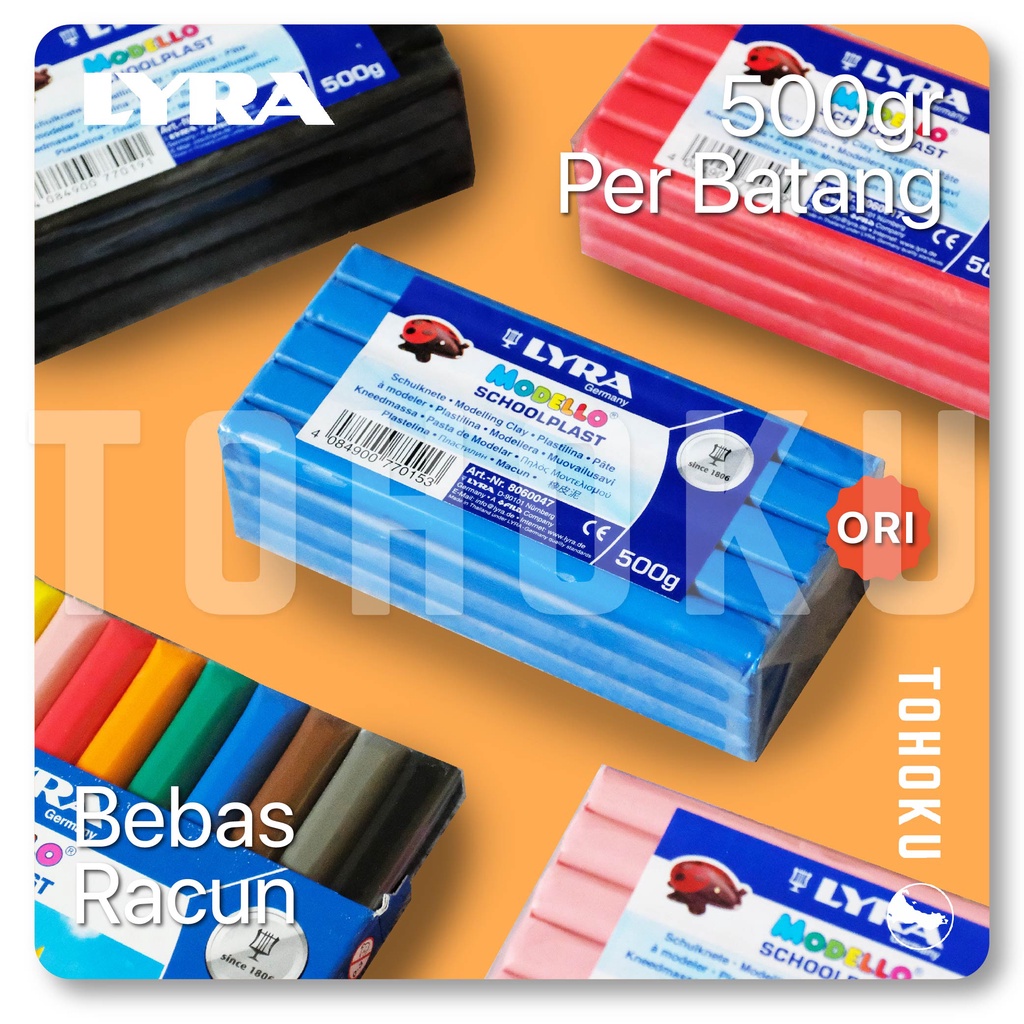 LYRA Modello Schoolplast 500gr - Plastisin / Mainan Malam