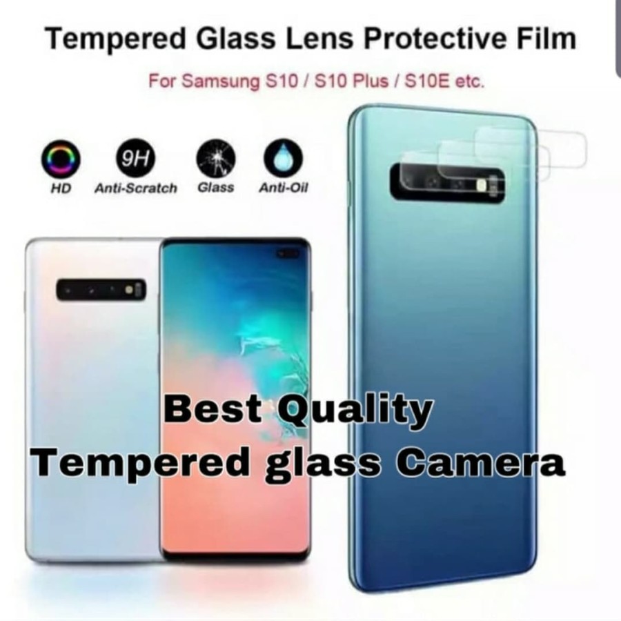 SAMSUNG S10 S10+ PLUS Tempered Glass Camera Anti Gores Kamera Bening