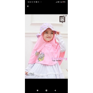 Kerudung topi anak