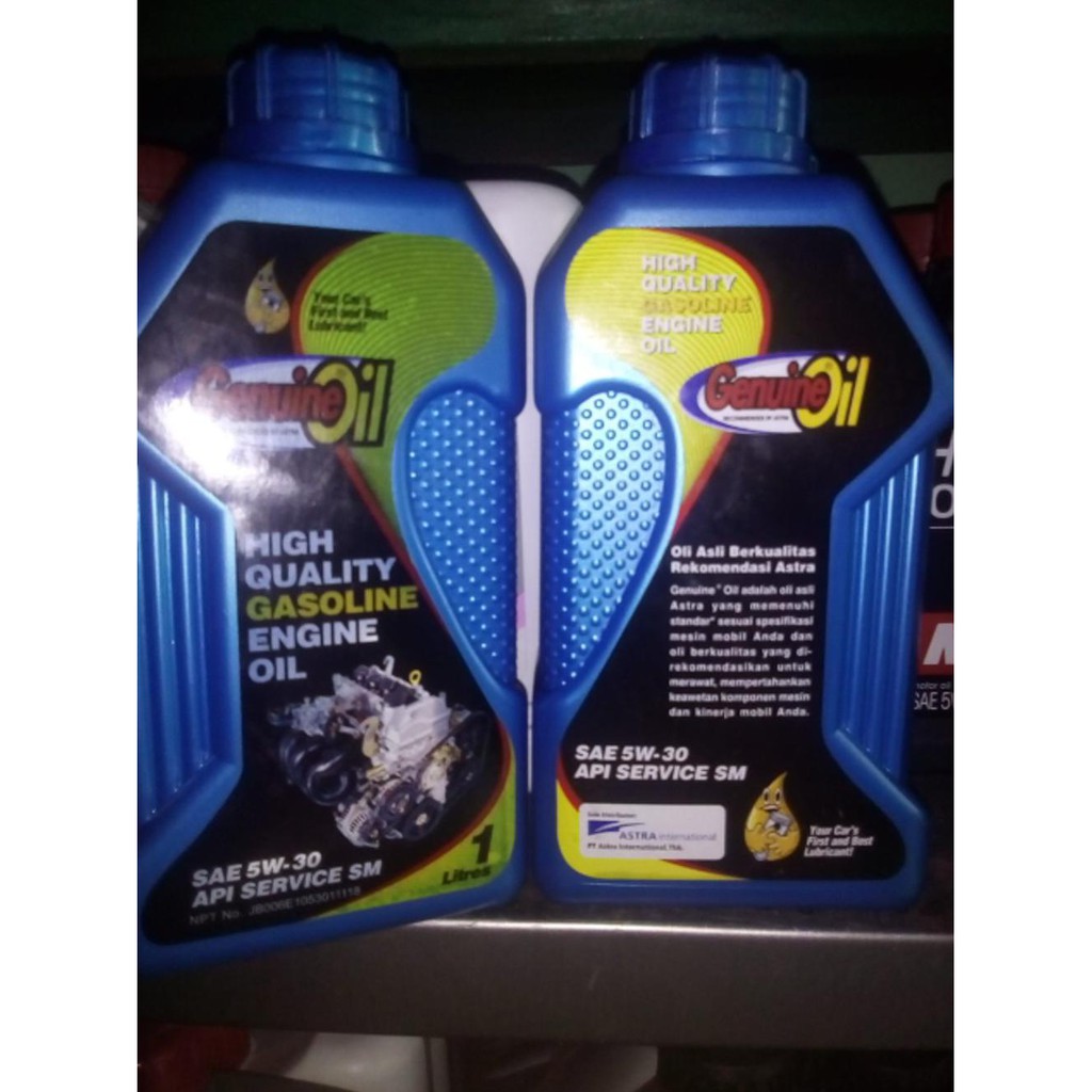 Cuci Gudang Oli Astra Genuine Oil 5W30  Api Sm Original Murmer