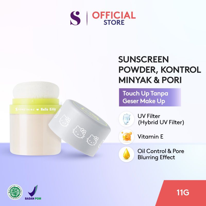 Somethinc Holyshield! Sunscreen Powder SPF39 PA++++ | No Sebum Mineral Blur Translucent Loose Powder - With Oil Control &amp; Pore Blurring Effect