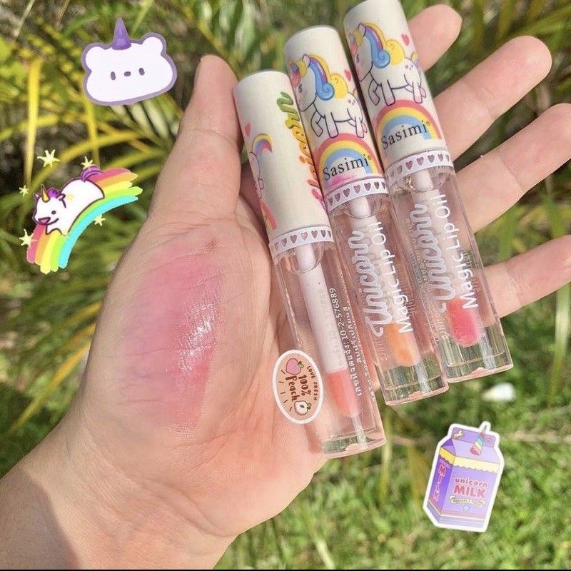 ❤️G.A.SHOP❤️ SASIMI MAGIC LIP OIL UNICORN