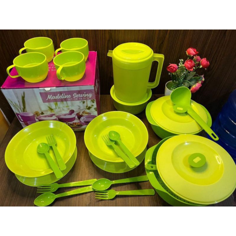 Satu Set Tempat Lauk Madeline Serving 18pc (Ade)