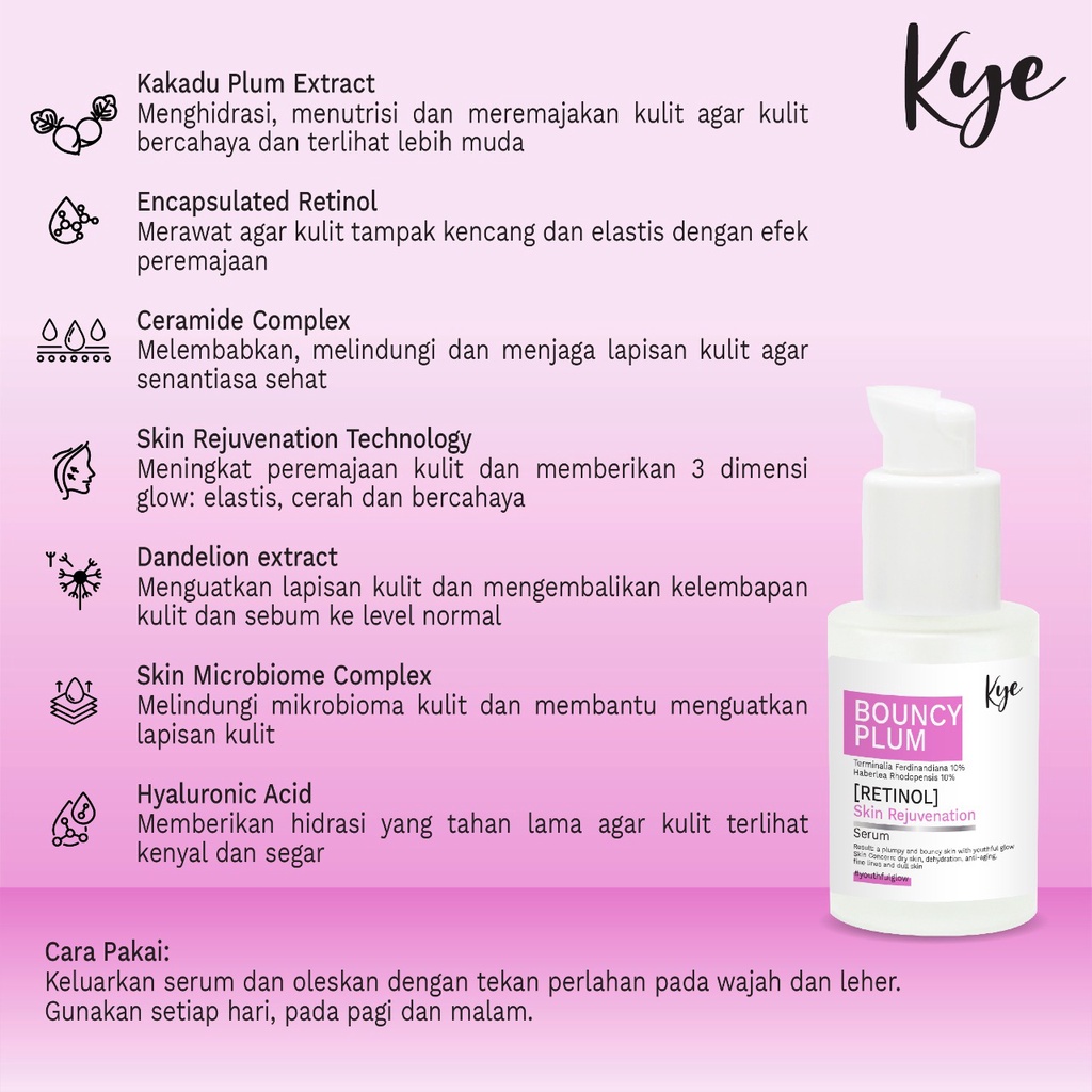 KYE BOUNCY PLUM SERUM - 30ML BOTOL