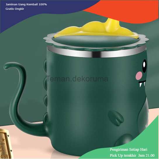 TD-DPR KunTa Gelas Anak Lucu Double Layer Stainless Insulation 320ML Y001