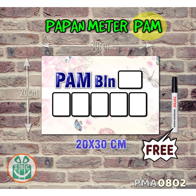 

Stokastik Papan Meter Listrik PLN PAM motif Unik - Flower 02
