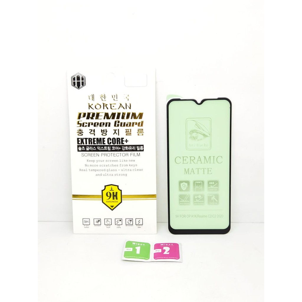 Tempered Glass Ceramic Film Realme C2 Oppo A1K 6.1 inchi GREEN LIGHT Anti Radiasi Protection eye