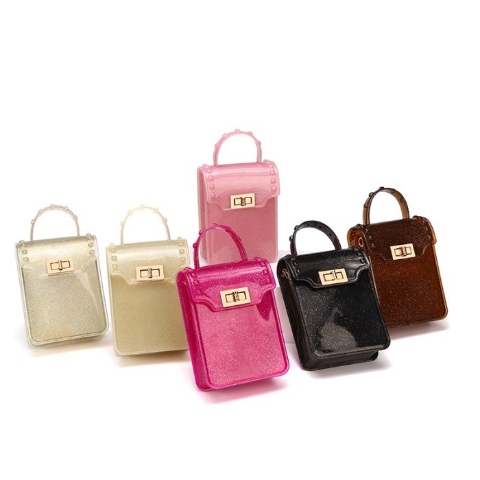 Tasready Tas Hp Selempang Glitter Jelly Handphone Wanita T032 On Sale