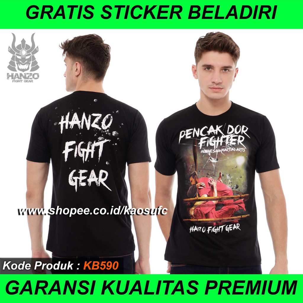  Kaos  Pencak Dor Pagar Nusa Hanzo Fight Gear T shirt 