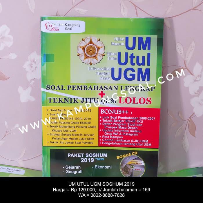 PROMO!!! SOAL UM UTUL UGM SOSHUM 2019