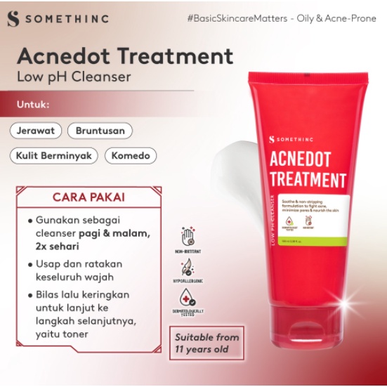 Somethinc ACNEDOT Treatment Low pH Cleanser Toner Moisturizer Gel Cream Totol Acne Shot AC Spot