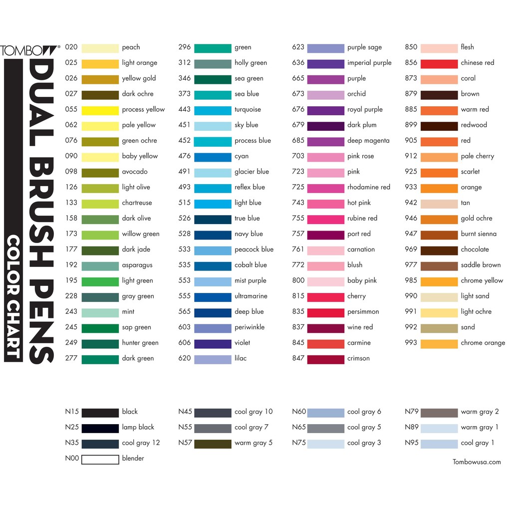 

mdn TOMBOW Abt Dual Brush Pen 108 Bright Color & Pastel Color [Creativ]