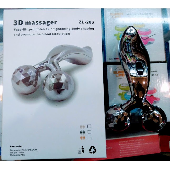 3D massager body face alat pijit pengencang kulit dan wajah