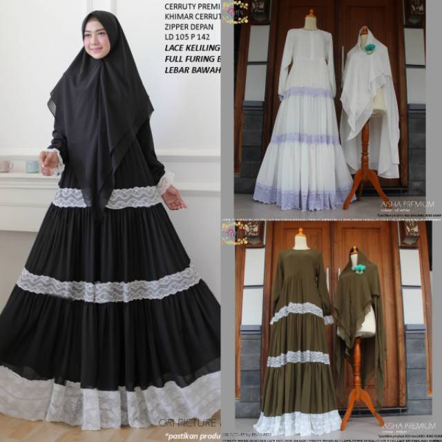 Aisha premium syari ori rins