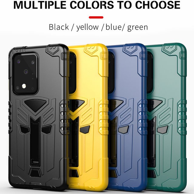 Samsung S20 / Plus / S20 Ultra Soft Case Rugged Armor Standing Cover