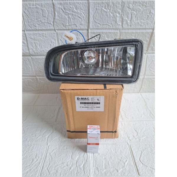 foglamp kijang kapsul Efi lgx Kiri 1999 2000 2001 2002 + Bolam lampumobil kabut senja bemper