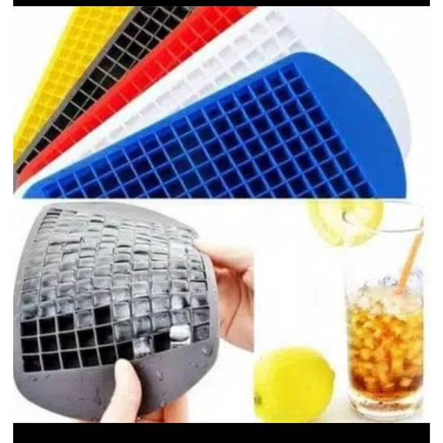 Cetakan Es Batu 160 Cube Anti Pecah Silikon - Es Cetakan Karet Mini