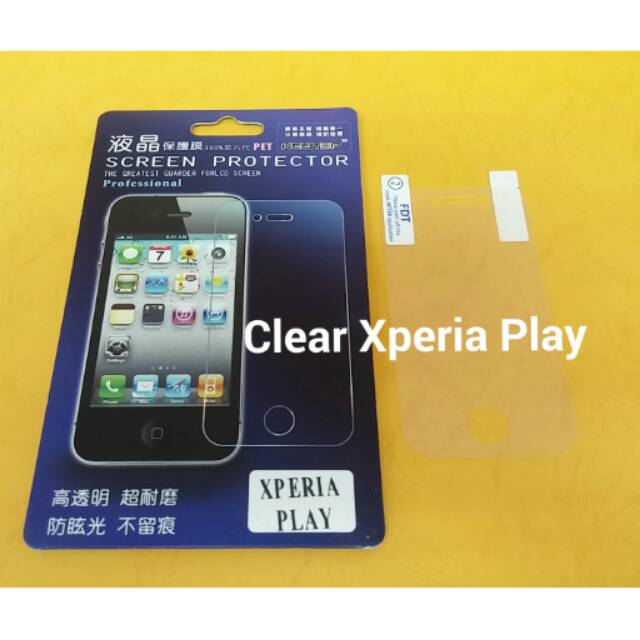 Anti Gores Screen Guard Clear Antigores Bening Sony Xperia Play