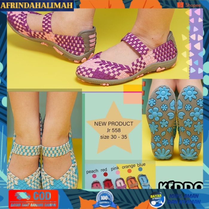 

{TERBARU} Kiddo JR 558 anak ORI sepatu rajut IMPORT