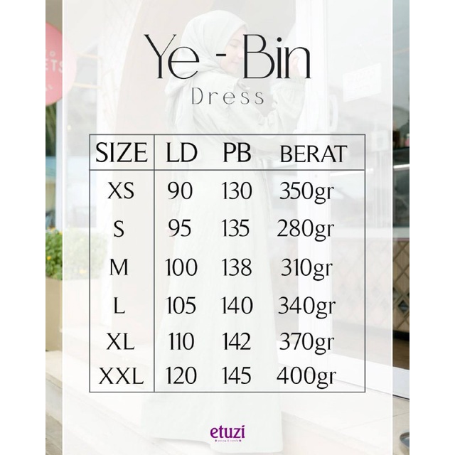 Dress dewasa Ye-Bin Dress by Etuzi