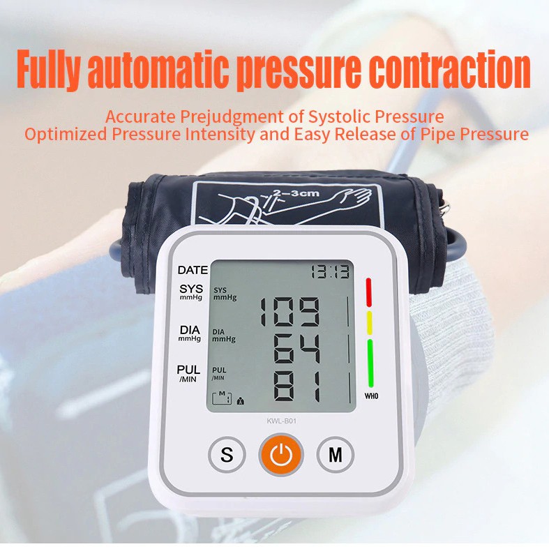 Pengukur Tekanan Darah Electronic Sphygmomanometer JZIKI White