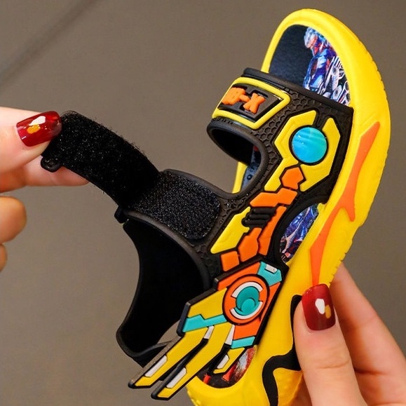 PROMO 12.12 PUNCAK Okaybaby B119 Sandal Robot Transformers Anak Laki-laki Termurah Sepatu Sendal Gunung Sport Import Fashion Terbaru Kekinian