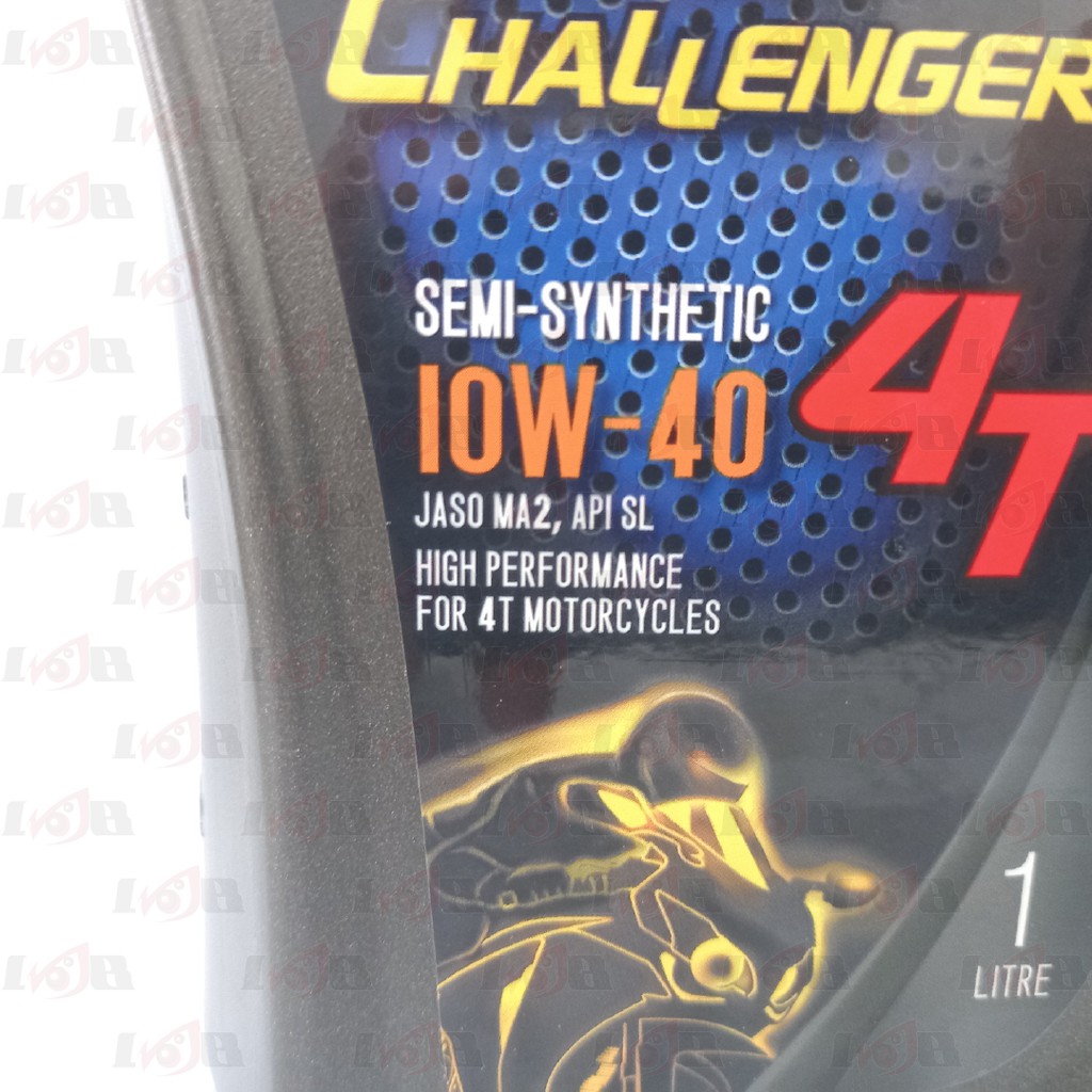 Oli PTT Challenger 4T SAE 10W40 JASO MA2 SL Lubricants Oil Motor 1L