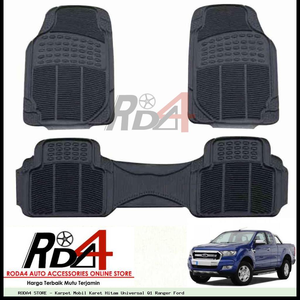 Karpet Mobil Karet Hitam Universal Q1 Ranger Ford