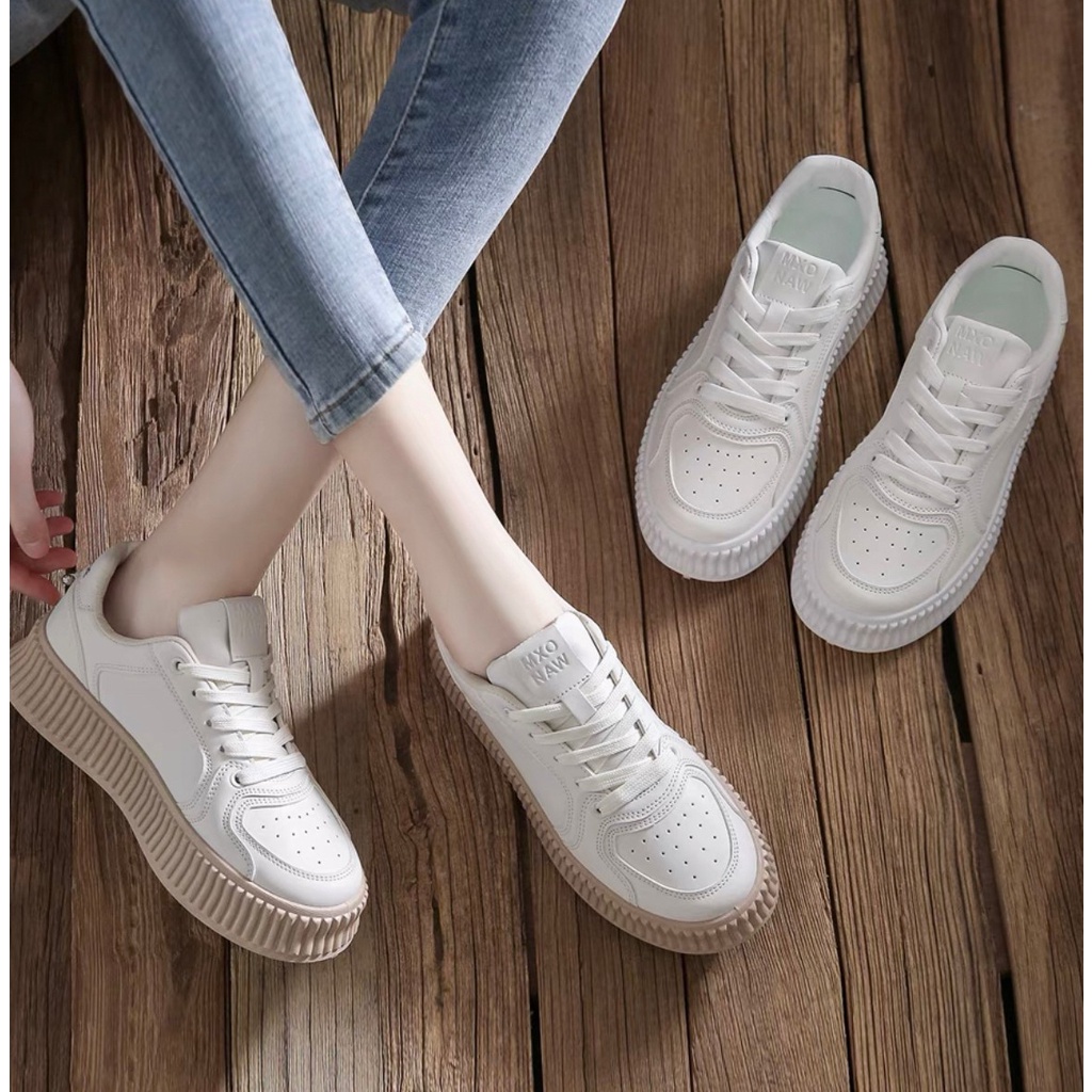 AVANCEID 1913 Sepatu Sneakers Wanita Sekolah Olahraga Sport Putih Import