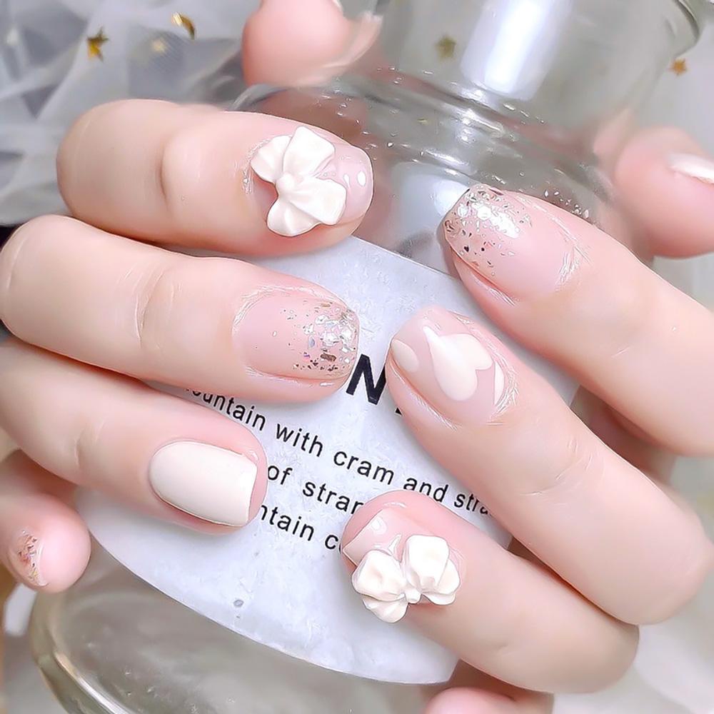 Mxbeauty Hiasan Nail Art Charms 3D DIY Ikatan Simpul Perhiasan Kuku