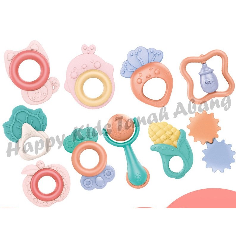 GIGITAN BAYI TEETHER / MAINAN ANAK 0-6BULAN / STIMULASI PERTUMBUHAN GIGI BAYI  / GIGITAN BAYi