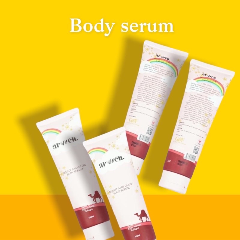 ARVVEN BRIGHT AND GLOW BODY SERUM &amp; BODY SCRUB