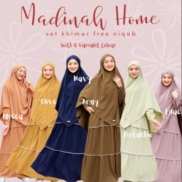 MADINAH HOME SET BY GERAI MIKA / GAMIS SET MOSCREPE / GAMIS SET PREMIUM / GAMIS SET ORIGINAL