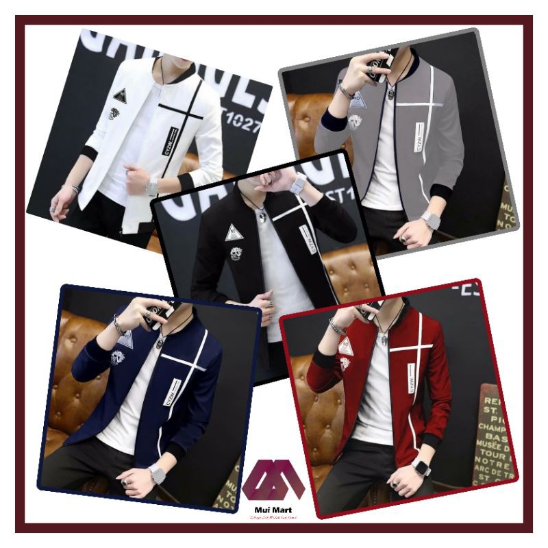 Jaket Pria Sweater Laki-laki Switer Cowok Dewasa ZW Destiny