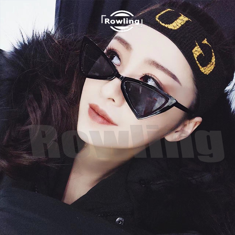 Rowling(ka-106)Kacamata Hitam  Perlindungan Anti Radiasi UV Unisex Sunglasses Hitam Terbaru Triangle Import Kacamata Fashion