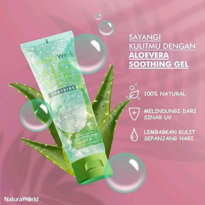 Aloevera Soothing Gel by Natura World 100% Original