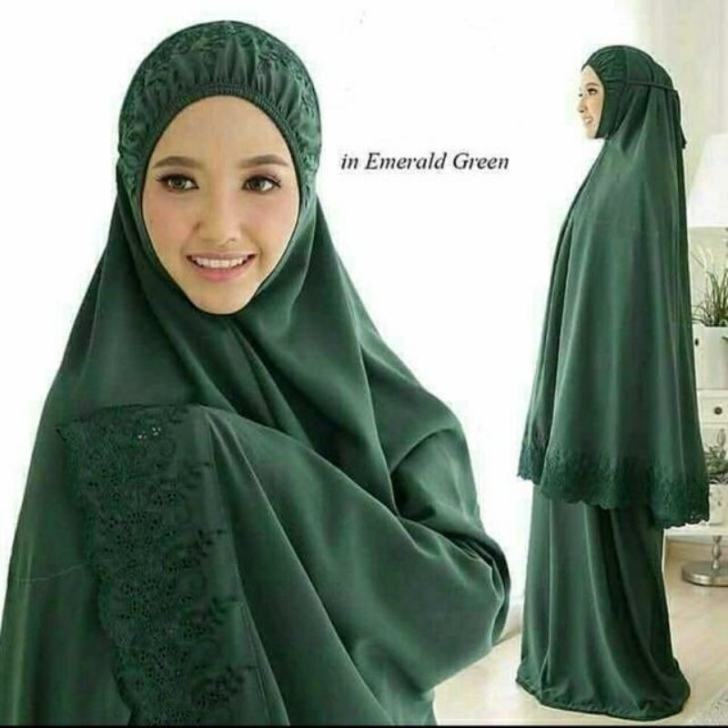 mukena dewasa khottijah bahan katun premium lembut dan adem