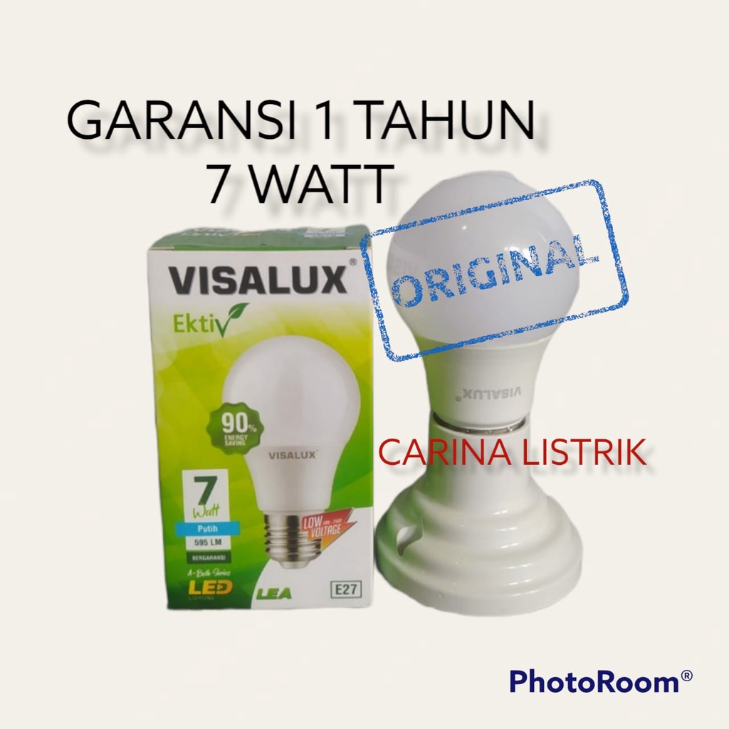 VISALUX EKTIV LAMPU LED BULB 7W GARANSI 1 TAHUN SNI