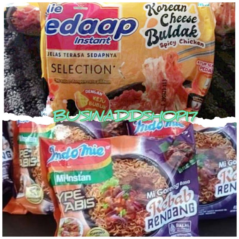 

Mie Sedaap Goreng Korean Cheese Buldak Spicy Chicken Kebab Rendang 86gr