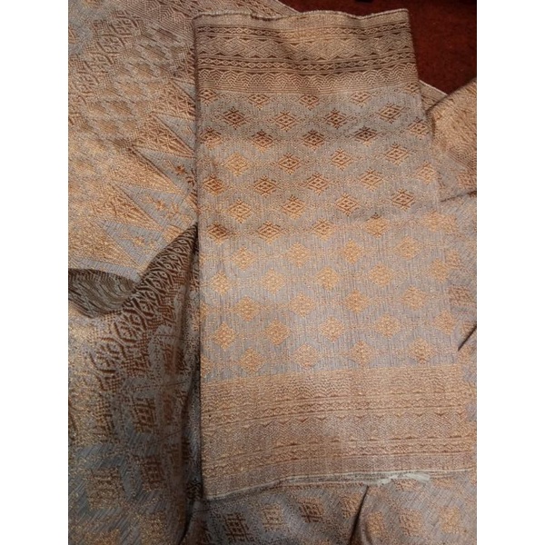 Songket tenun tangan asli padang/warna rose gold/pandai sikek/sumatera barat