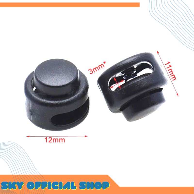 Stopper Cord Lock Stopper Buckle Assecories Garment Jaket Tas Tali Masker Sepatu Paracord Original