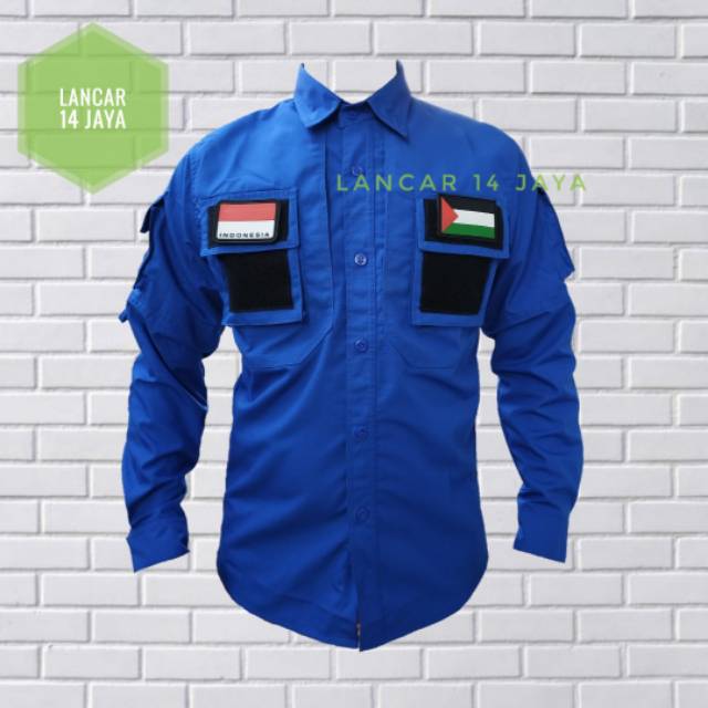 Kemeja 511 Kemeja Tactical PDL Kemeja Outdoor Lapangan Kemeja Seragam KPU Velcro Polos Best Seller