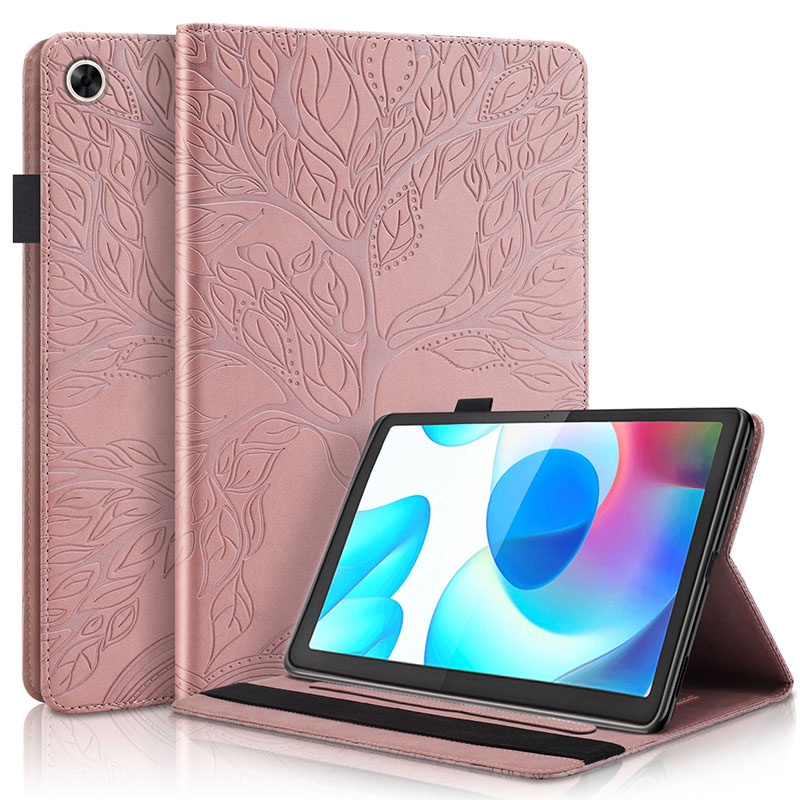 OPPO Casing Flipcase Realme Pad 10.4 &quot;10.4&quot; 2021 RMP2102 RMP2103 Bahan Kulit Motif Pohon 3D