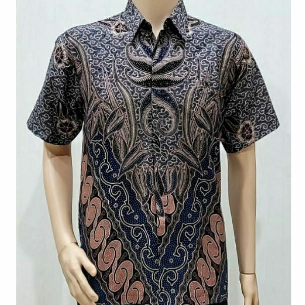 Kemeja Batik Pria Big Size 4L-5L Lengan Pendek Baju Hrm Pria Jumbo XXXL Batik Modern OR-Pr