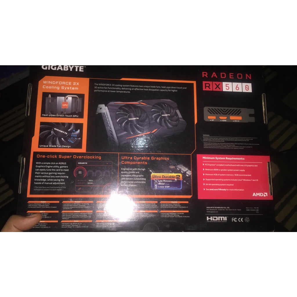 VGA RADEON GYGABATE DDR5 4GB