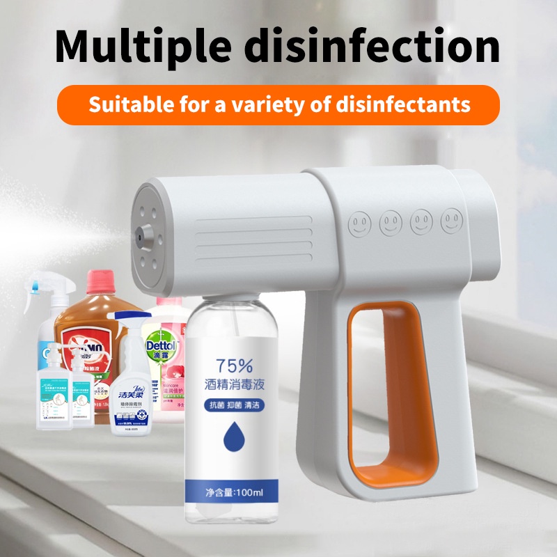 Original Premium Wireless Handheld Portable Nano Spray Gun 380ml 2600mAH UV Sterilizer Gun