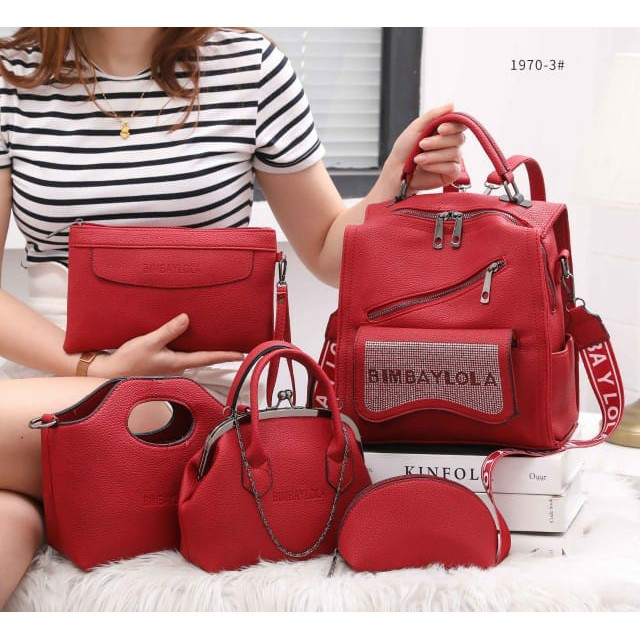 BIMBA Y LOLA BAG #1970-3 Backpacks Leather Wanita Impor Batam