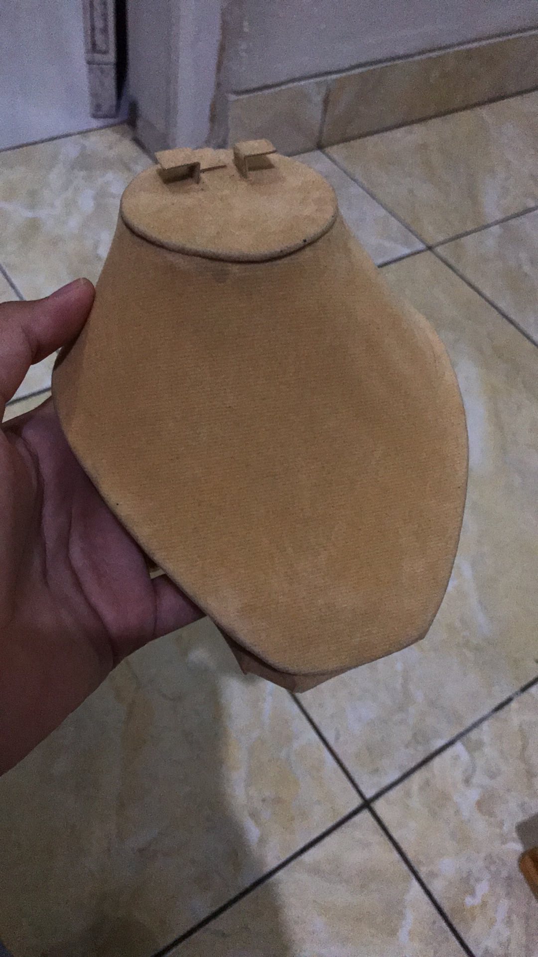 Sett Manekin Warna Navy Dan Cream Untuk Seserahan Kotak Perhiasan Bahan Bludru